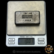 10oz Engelhard 5th Series Vintage Silver Bar With Unique Double Stamped Serial And Machined Reverse (See Description)