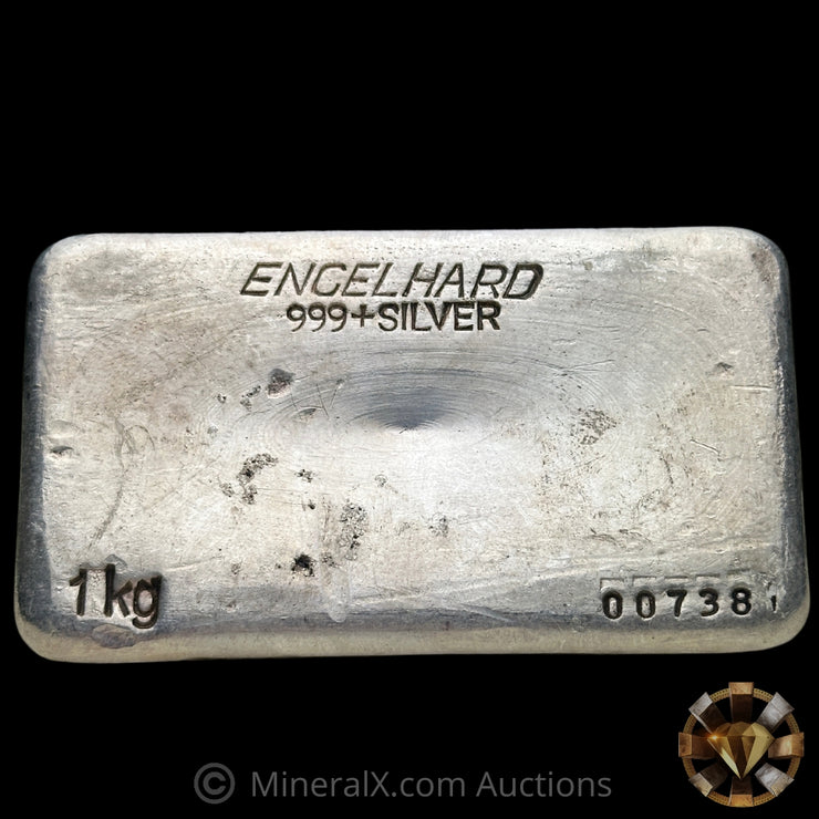 Kilo Engelhard Australia Vintage Silver Bar