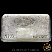 Kilo JM Johnson Matthey Australia Vintage Silver Bar