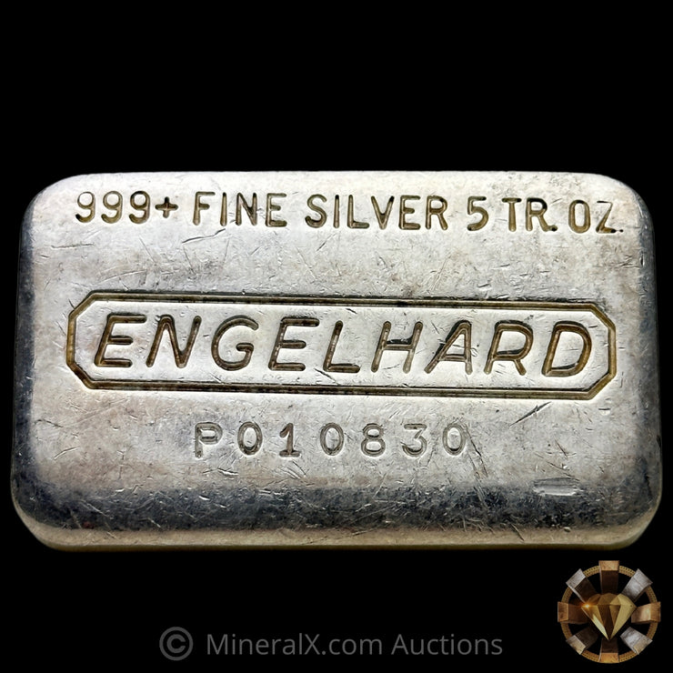 5oz Engelhard P Loaf Vintage Silver Bar