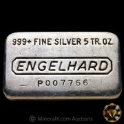 5oz Engelhard P Loaf Vintage Silver Bar