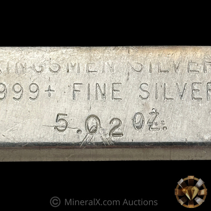 5.02oz Kingsmen Silver Vintage Silver Bar