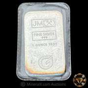 1oz JM Johnson Matthey Hycroft Crofoot Mine June 1988 Vintage Silver Bar