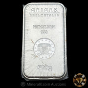 500g Geiger Edelmetalle Feinsilber Silver Bar Mint In Original Seal (Discontinued Variety)