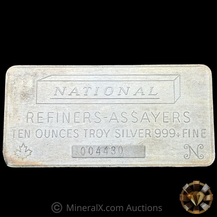 10oz National Vintage Silver Bar