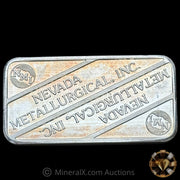 5oz NMI Nevada Metallurgical Inc Vintage Silver Bar