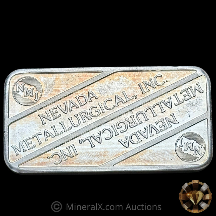 5oz NMI Nevada Metallurgical Inc Vintage Silver Bar