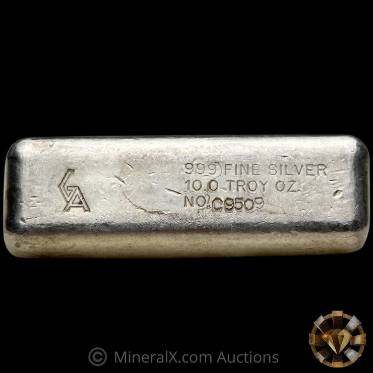 10oz GA Golden Analytical Vintage Silver Bar