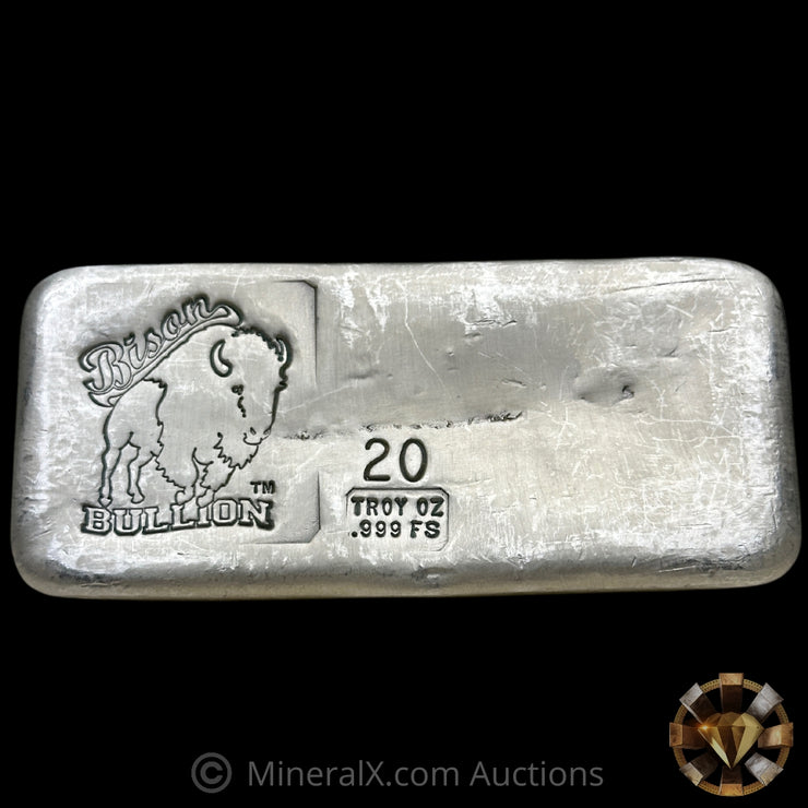 20oz Bison Bullion Silver Bar