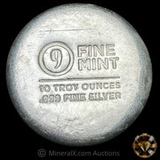 10oz 9 Fine Mint Silver Puck Bar