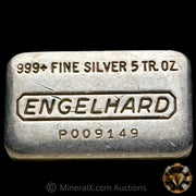 5oz Engelhard P Loaf Vintage Silver Bar