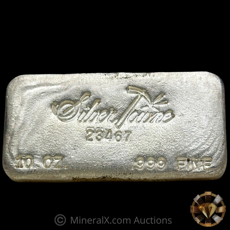 10oz Silvertowne Gridback Vintage Silver Bar