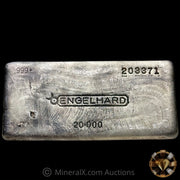 20oz Engelhard Bull Logo Vintage Silver Bar