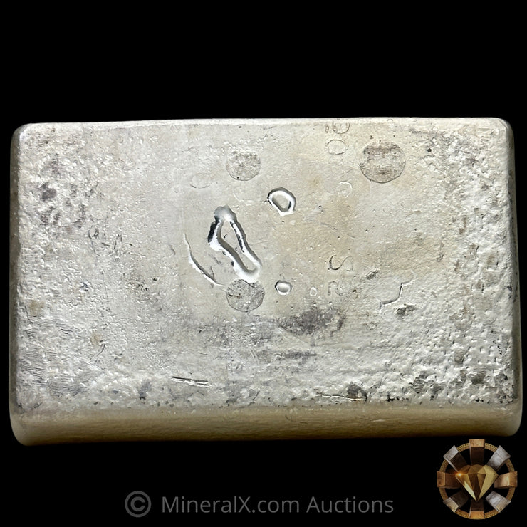 25oz Engelhard 4th Series Vintage Silver Bar With Unique Reverse Convex Stampings