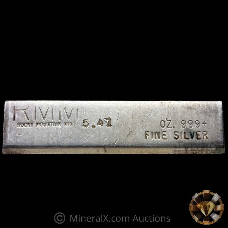 5.41oz RMM Rocky Mountain Mint Vintage Silver Bar