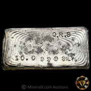 10oz QRS (Possible Buschemeyers Related) Vintage Silver Bar