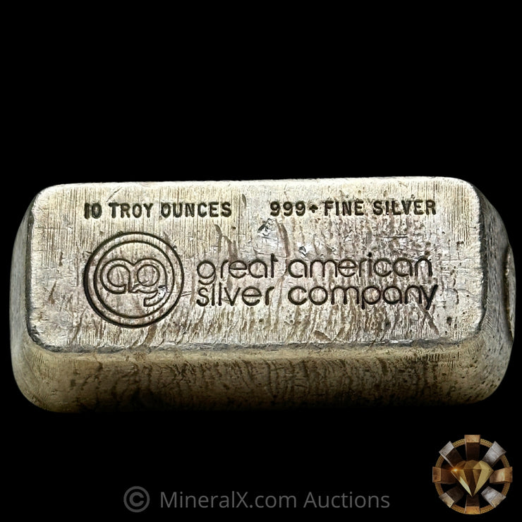 10oz AG Great American Silver Company Vintage Silver Bar