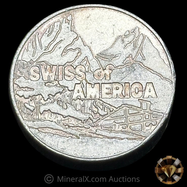 5oz Swiss Of America SOA Vintage Silver Round Bar