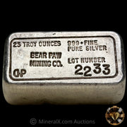 26.23oz Bear Paw Mining Co Vintage Silver Bar