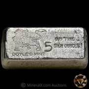 5oz Doyles Mint Vintage Silver Bar