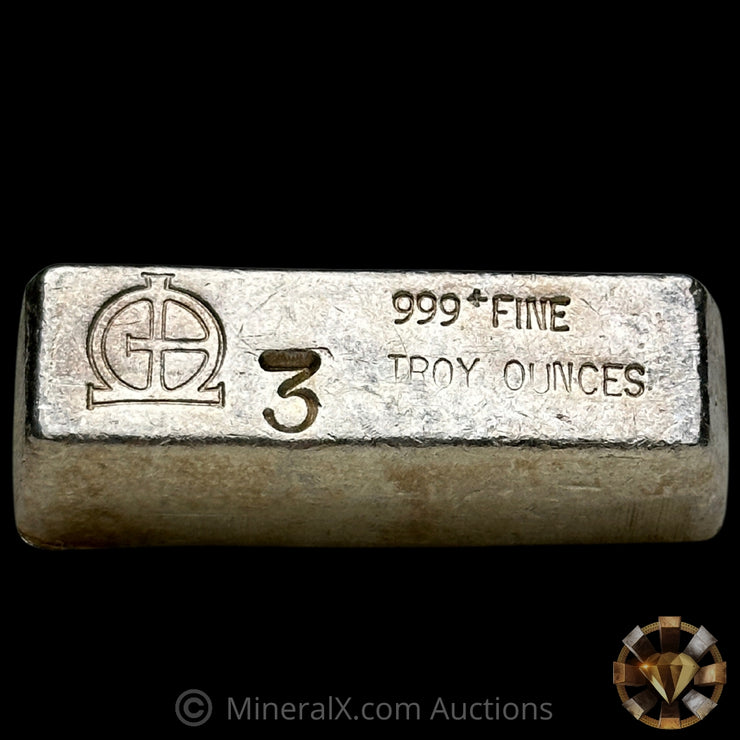 3oz Omega M & B Mining Vintage Silver Bar