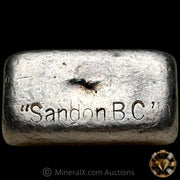 1oz JMC Johnson Matthey Sandon B C Vintage Silver Bar