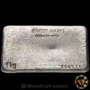 Kilo Engelhard Australia Vintage Silver Bar