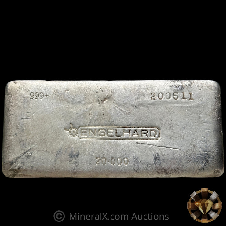 20oz Engelhard Bull Logo Vintage Silver Bar