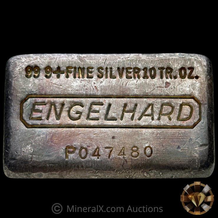 10oz Engelhard Waffleback Vintage Silver Bar