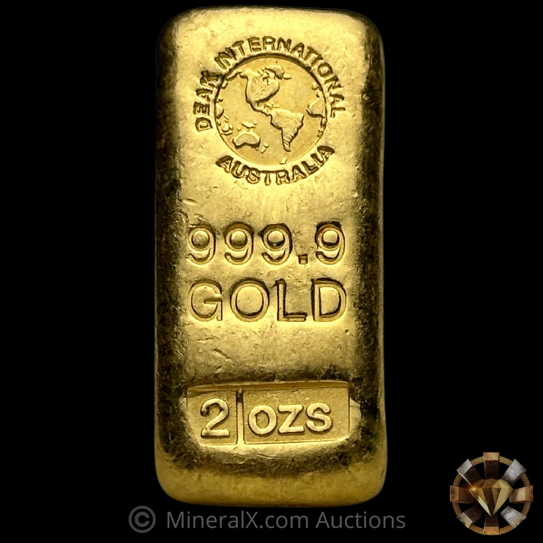 2oz Deak International Australia Vintage Gold Bar – MineralX