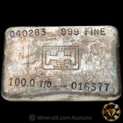 100oz Handy & Harman HH Vintage Silver Bar