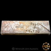 49.770oz Delta Smelting & Refining Co LTD Rare Early Variety Mold With Original Handsigned Numbers Matching 1973 Dated COA