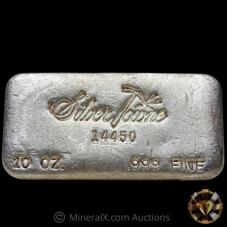 10oz Silvertowne Gridback Vintage Silver Bar