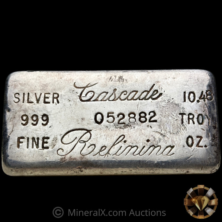 10.48oz Cascade Refining Vintage Silver Bar