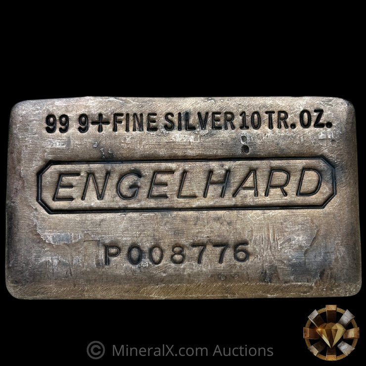 10oz Engelhard Early P Series Vintage Silver Bar