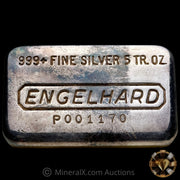 5oz Engelhard P Loaf Vintage Silver Bar