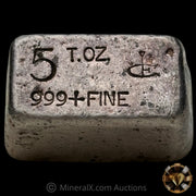 5oz LCE Counterstamp Comstock Mold Vintage Silver Bar