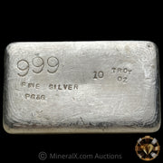 10oz P G & G Prospector Gold And Gems Silver Bar