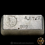 4.8oz R A Vintage Silver Bar