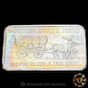 5oz Golden State Mint Vintage Silver Bar