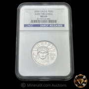 1/2oz 2006 $50 American Platinum Eagle Coin NGC MS69