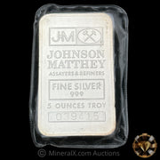 5oz JM Johnson Matthey Vintage Silver Bar