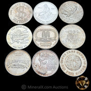 x9 1oz Misc Vintage Silver Coins