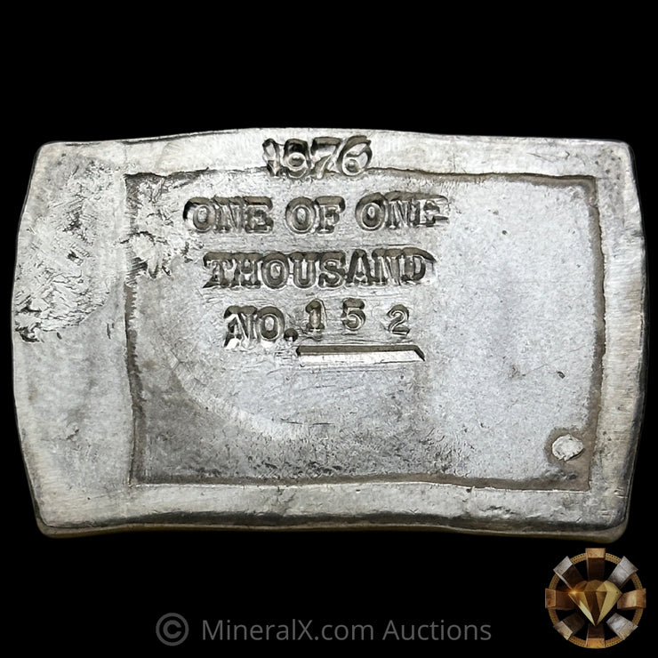 1oz 460gr (1.95oz) 1976 Nevada City Mint Vintage Silver Bar