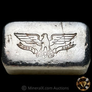 3oz W H Foster Blank Back Vintage Silver Bar