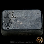 3oz W H Foster Vintage Silver Bar With Deak Triangle & Star Counterstamps