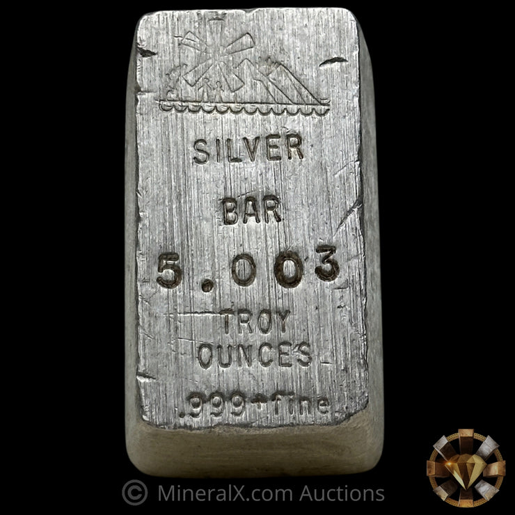 5.003oz Windmill Mines Vintage Silver Bar