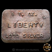 5oz Liberty Vintage Silver Bar