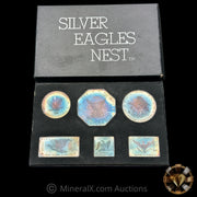 1969 W H Foster Complete Silver Eagles Nest Set "Hercaimy Enterprises Variety" With Original Box (19.25oz Total)