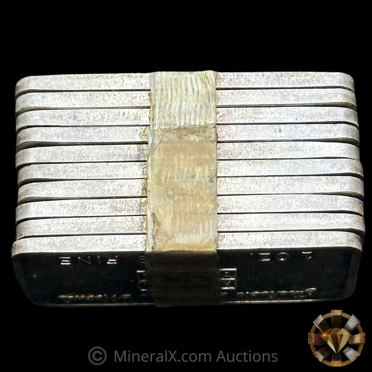 x10 1oz Jackson Precious Metals JPM Vintage Silver Bars